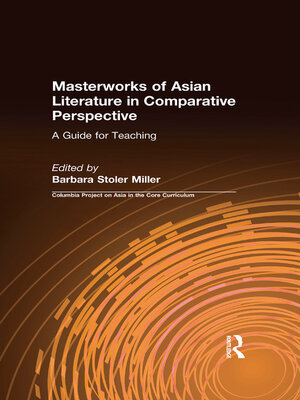 cover image of Masterworks of Asian Literature in Comparative Perspective